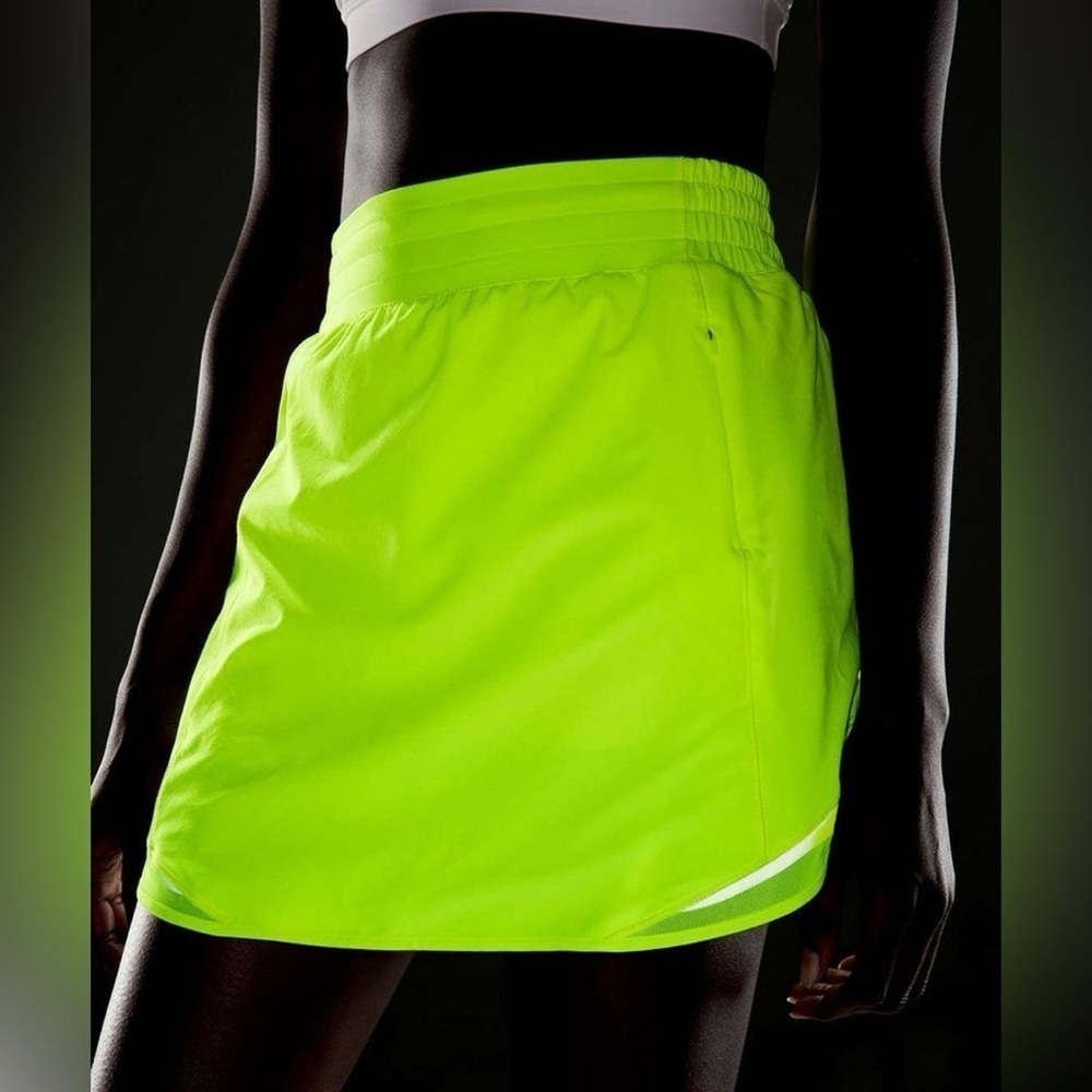 NWT Lululemon Hotty Hot High-Rise Skirt *Long| Highlight Yellow